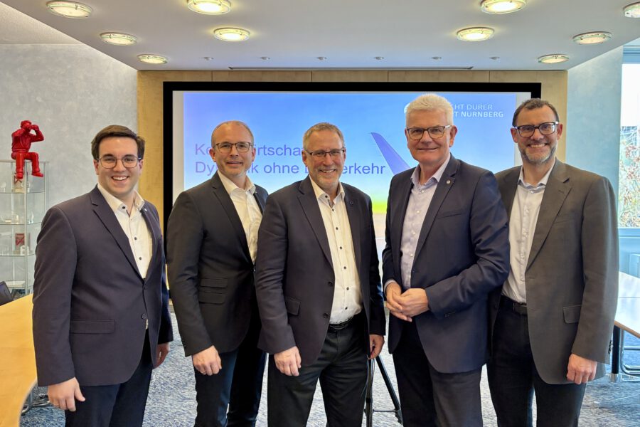 Politischer Austausch am Airport Nürnberg: Wichtigkeit der Wettbewerbsfähigkeit des deutschen Luftverkehrs im Fokus